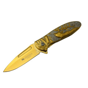 Sibirya Geyikli Gold Çakı